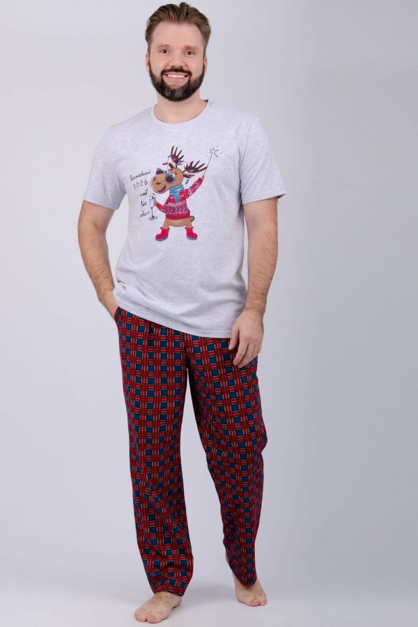 Пижама Приколось 3 [светло-серый меланж]