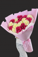 Букет из 19 французских роз "Рапсодия"