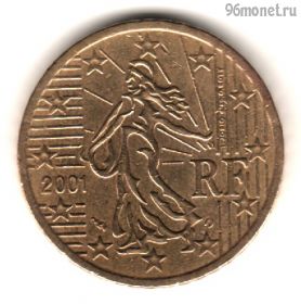 Франция 50 евроцентов 2001