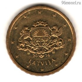 Латвия 10 евроцентов 2014