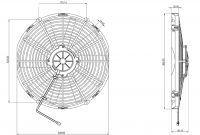 STR121 ОСЕВОЙ ВЕНТИЛЯТОР 14" ДЮЙМОВ 120 ВАТТ 12 ВОЛЬТ PULL / ВСАСЫВАЮЩИЙ