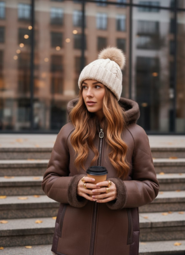 Шубка двусторонняя женская ​​​​​​​51367