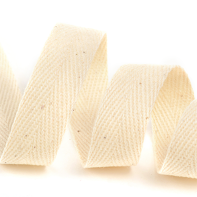 фото Тесьма киперная  хлопок цвет  F100 суровый 10 мм TBY.CT100.10