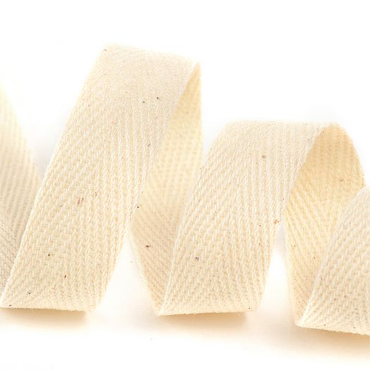 Тесьма киперная  хлопок цвет F100 суровый (молочный)  Разная ширина TBY.CT100