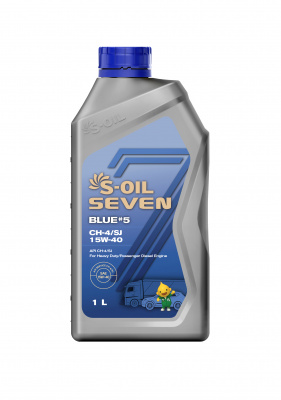 S-OIL 7 BLUE #5 CH-4/SJ 15W-40, 1л