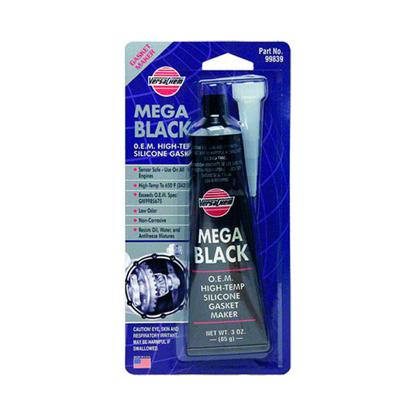 Versachem MEGA BLACK герметик силиконовый ЧЁРНЫЙ, универсальный, 85г