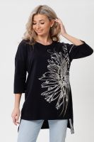Туника 7164W [цветок+волна]