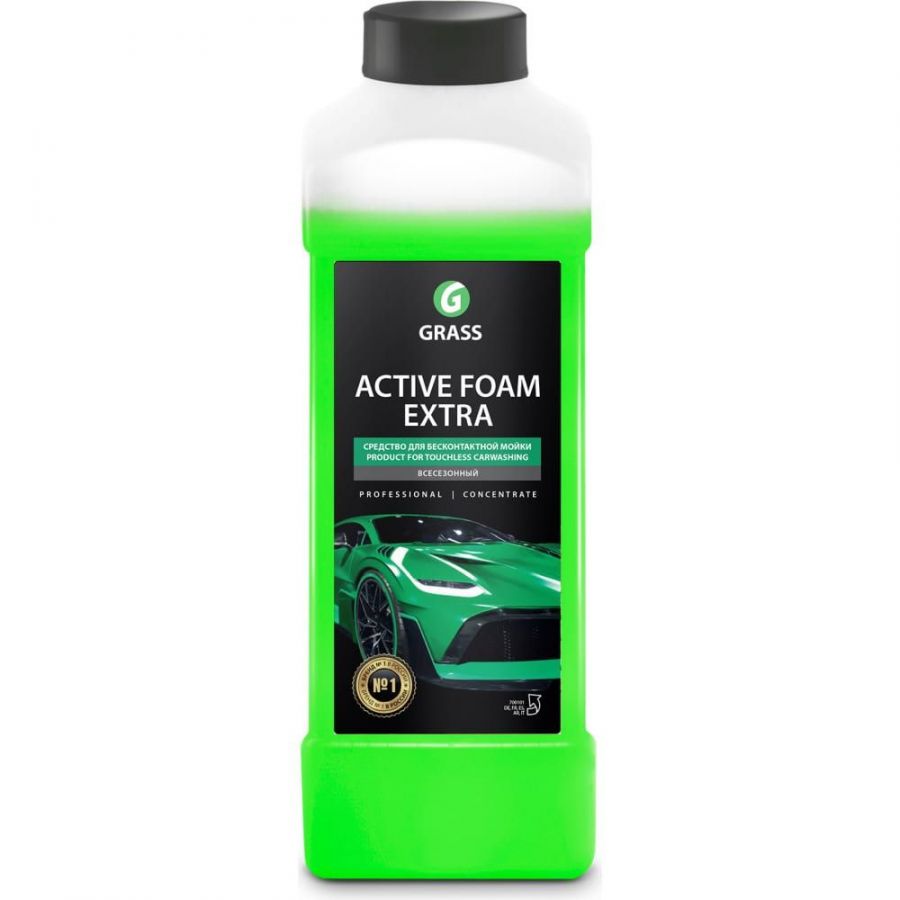 GRASS Автошампунь, активная пена "Active Foam Extra", 1л