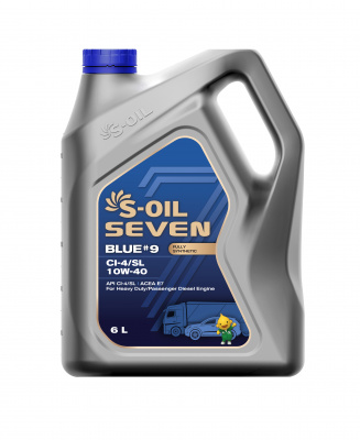 S-OIL 7 BLUE #9 CI-4/SL 10W-40, 6л