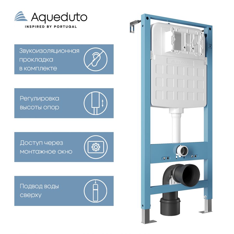 Aqueduto TECNICA Novo Система инсталляции для подвесного унитаза
