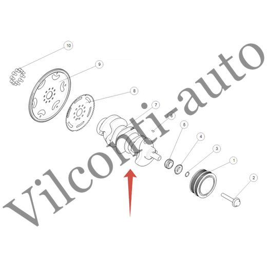 ВАЛ КОЛЕНЧАТЫЙ TANK 500 1005100XEZ01 100% ОРИГИНАЛ