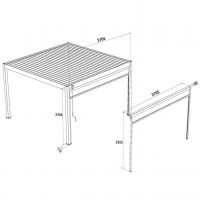 Защитный экран от ветра и солнца (ручное управление)