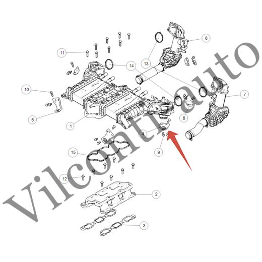 КРОНШТЕЙН ВПУСКНОГО КОЛЛЕКТОРА TANK 500 1008030XEZ01 100% ОРИГИНАЛ