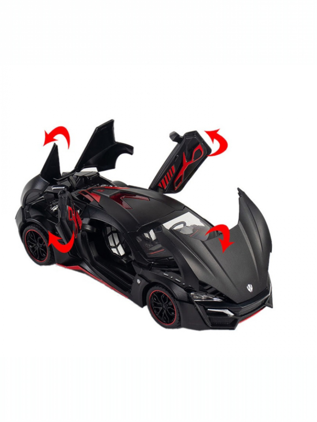 Машинка металлическая коллекционная Lykan HyperSport 1:24 свет, звук CZ32A