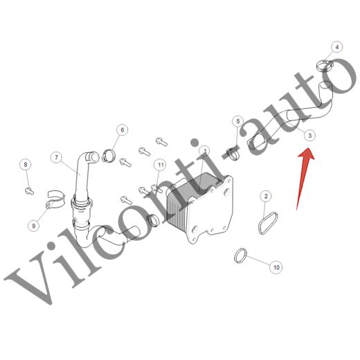 ТРУБКА ВОДЯНАЯ ВЫПУСКНАЯ TANK 500 1013030XEZ01 100% ОРИГИНАЛ