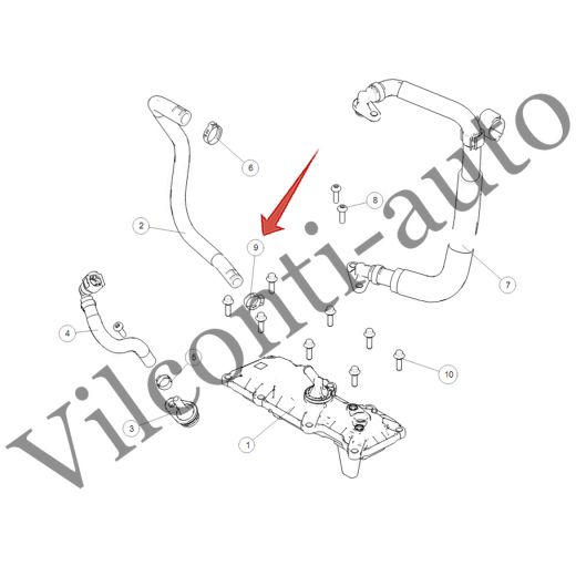 ХОМУТ ТРУБКИ ВЕНТИЛЯЦИИ КАРТЕРА TANK 500 09820019 100% ОРИГИНАЛ