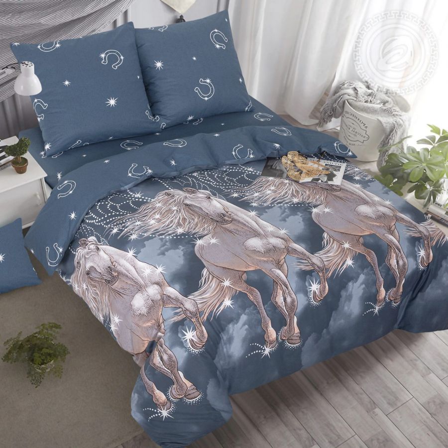 «Пегас» (DE LUXE) постельное белье Поплин 2-х спальный