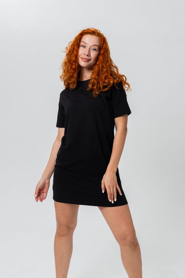 14407 платье женское короткое [черный]