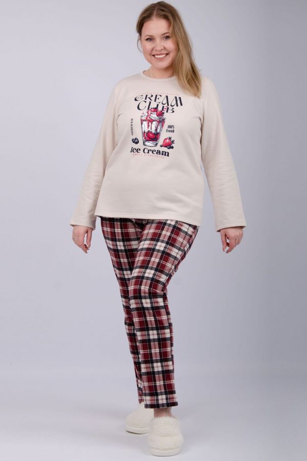 Пижама Десерт [бордовый]