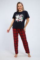 664 Пижама Зайки [красный]