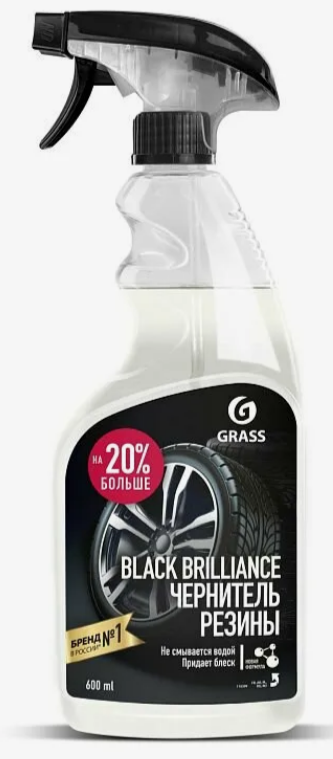 GRASS Полироль чернитель шин "Black brilliance", 0.6л