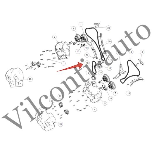 ЦЕПЬ МАСЛЯНОГО НАСОСА TANK 500 1021320XEZ01 100% ОРИГИНАЛ