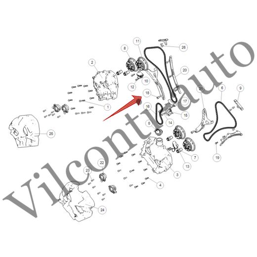 БОЛТ НАПРАВЛЯЮЩЕЙ ЦЕПИ ГРМ TANK 500 1021018AEC01 100% ОРИГИНАЛ