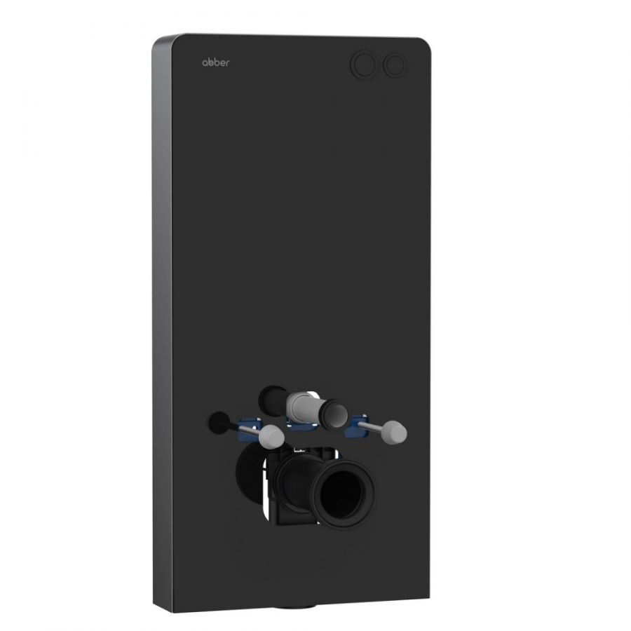 Инсталляционный модуль внешнего монтажа ABBER AC0107MB для подвесного унитаза, черный