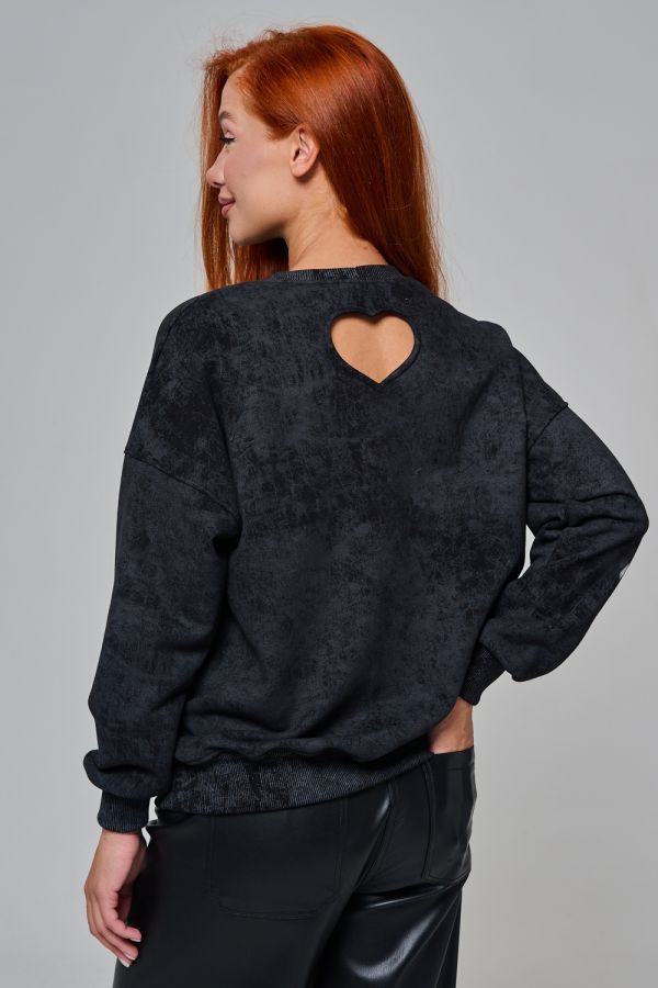 67189 толстовка женская [черный винтаж]