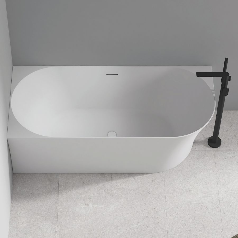 Акриловая ванна ABBER AB9258-1.5 L белая