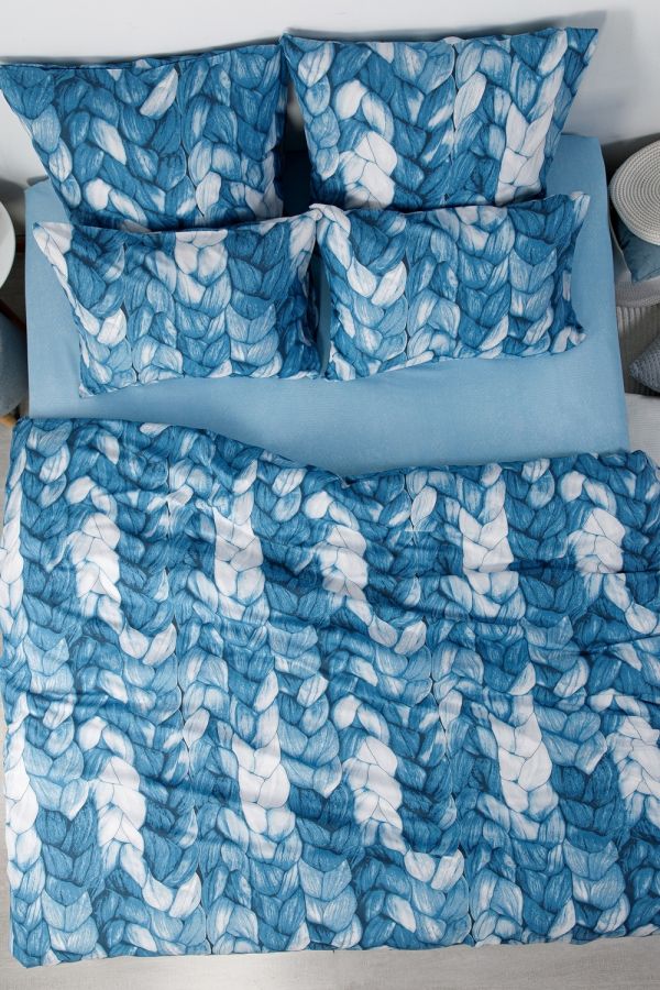 Поплин 2-х спальный [в ассортименте] Вязка постельное белье