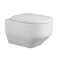 Унитаз ABBER Rechteck AC1218 подвесной белый, безободковый, смыв торнадо и струйный смыв