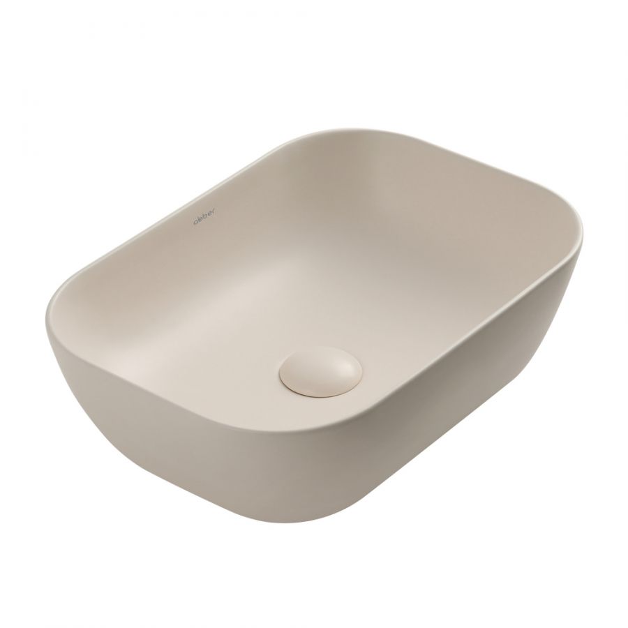 Раковина накладная ABBER Rechteck AC2200MBE светло-бежевая матовая