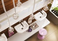 Подвесная раковина Flaminia Pass 45x31 Countertop - Wall Hung Basin схема 3