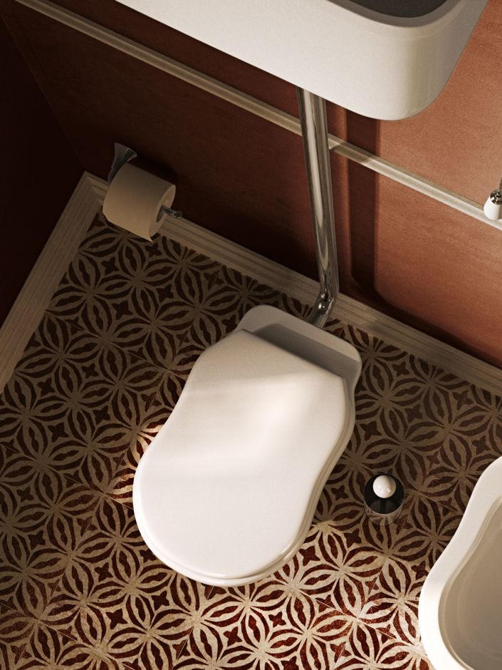 Напольный приставной унитаз с выходом в пол Flaminia Efi 6010 ФОТО