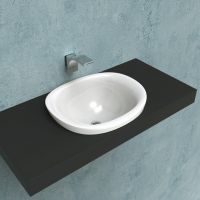 Встраиваемая сверху раковина Flaminia Io 60 Recessed Basin 60х504 схема 1