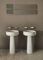 Накладная раковина Flaminia Bonola 50 Countertop Or Suitable For Pedestal Basin 50х50 схема 6