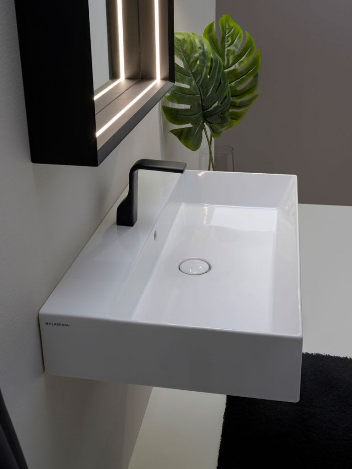 Подвесная раковина Flaminia AppLight 80 AP8047 80х47х14 см ФОТО