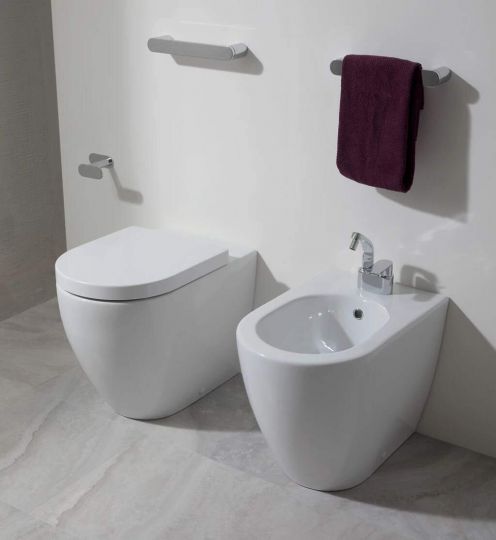 Напольный приставной унитаз Flaminia Link Back To Wall WC схема 13