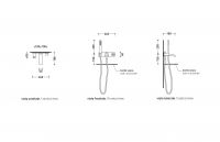 Смеситель Flaminia Noke Concealed Bath Set схема 2