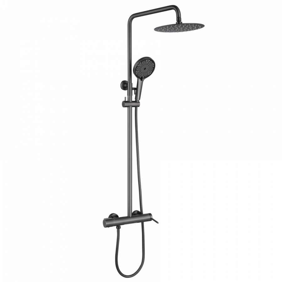 Душевая стойка ABBER Emotion AF8816NGL с изливом, Никель