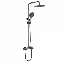 Душевая стойка ABBER Emotion AF8816NGL с изливом, Никель