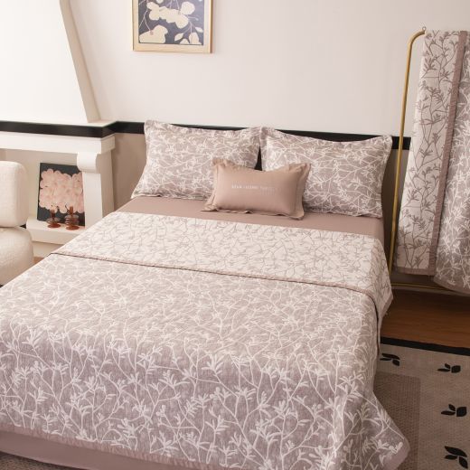 Комплект постельного белья Сатин Aurora Veil с Покрывалом AV007