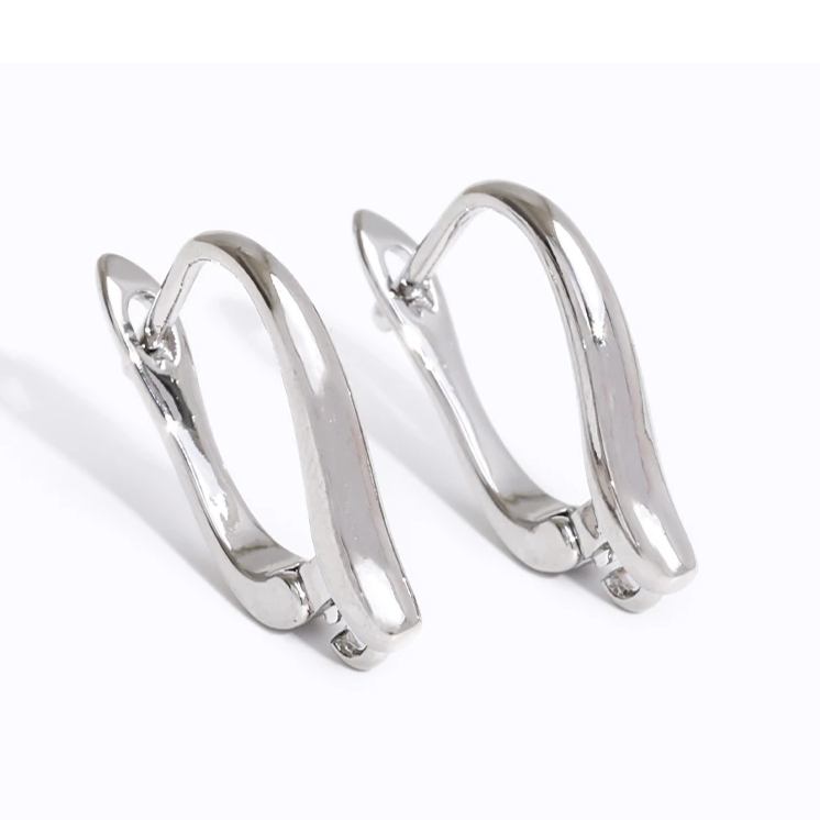 Швензы для сережек Wadsfred Тип французская застежка 1 пара в упаковке Разный цвет металла (W.2012)