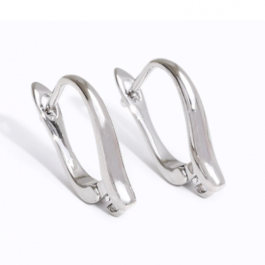 Швензы для сережек Wadsfred Тип французская застежка 1 пара в упаковке Разный цвет металла (W.2012)