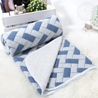 Домино синее (Детские одеяла-покрывала (трикотаж))