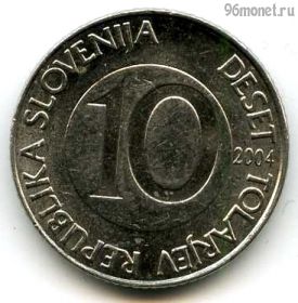 Словения 10 толаров 2004