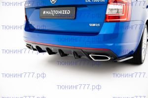 Диффузор заднего бампера, Maxton, вариант 3 на A7 RS