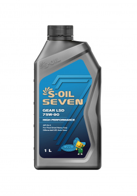 S-OIL 7 GEAR LSD GL-5 75W-90, 1л
