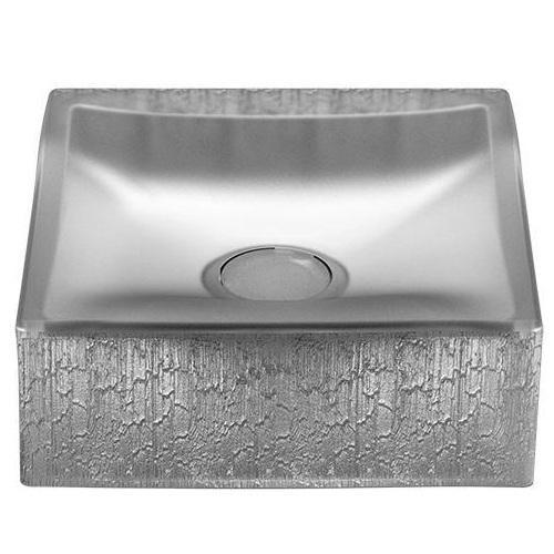 Накладная раковина квадратная Gessi Incastri 75601 40х40 см схема 3